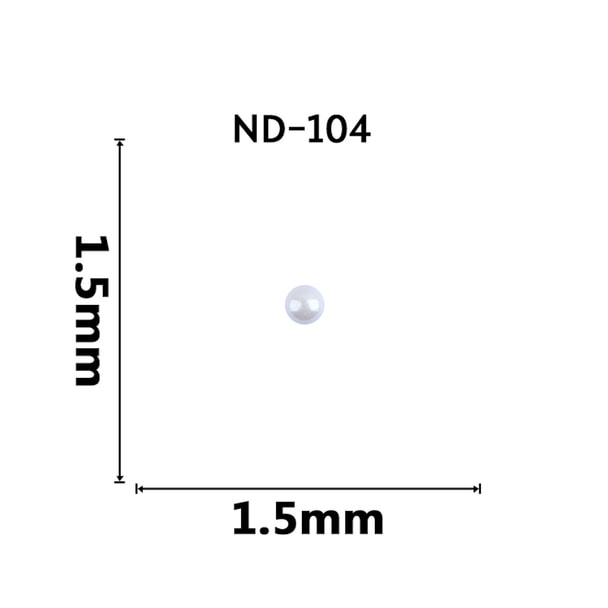 【ND104】NAILTAS（ネイルタス）ネイルデコパーツ パール 1