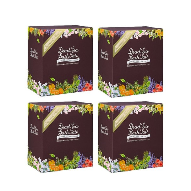 ミネラリア デッドシーバスソルト イノセントアソートセット 80g×6個入り（4箱セット） 1