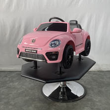 【受注生産品・新品】子供用セットイス キッズカー　フォルクスワーゲンビートル　ピンク