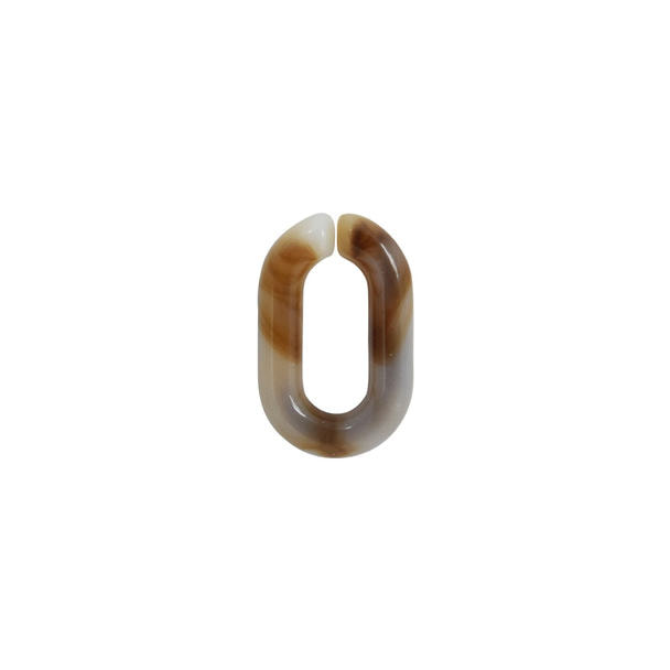 KiraNail（キラネイル）オーバルリング 大理石ホワイトブラウンNo.8 1