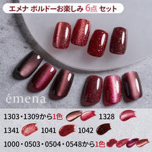 emena ボルドーカラーお楽しみセット(6色)