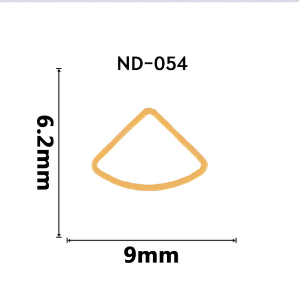 【ND054】NAILTAS（ネイルタス）ネイルデコパーツ 中抜き扇形 1