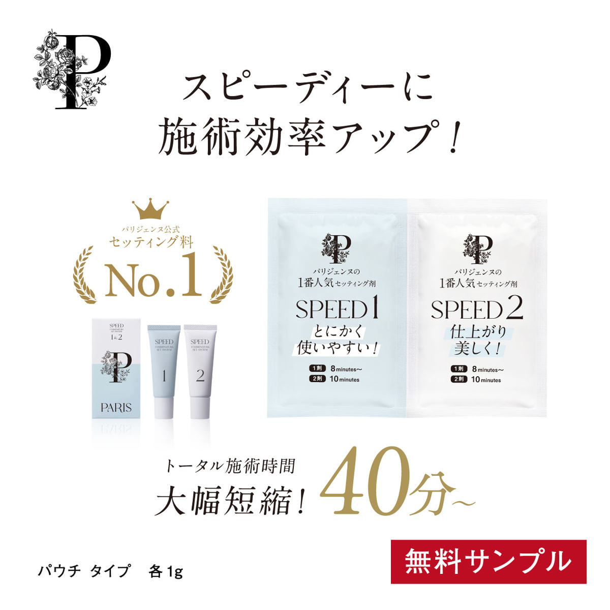 パリスコスメナチュラ セットシステム1・2 SPEED パウチタイプ