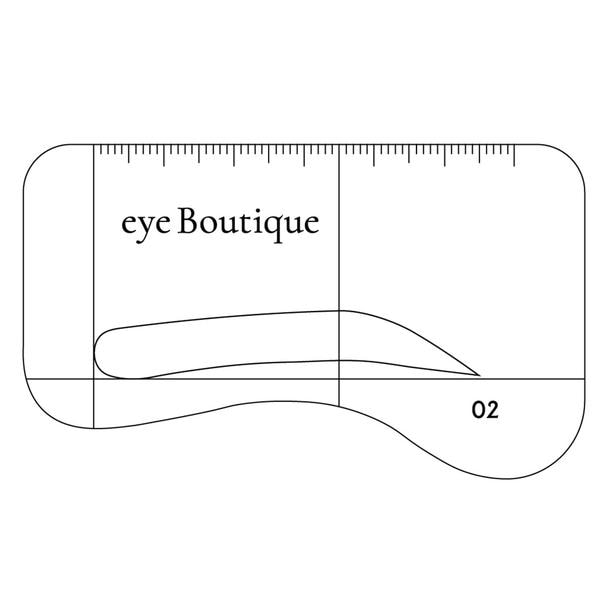 【eye Boutique】BROWステンシル<02:平行>10枚セット 1