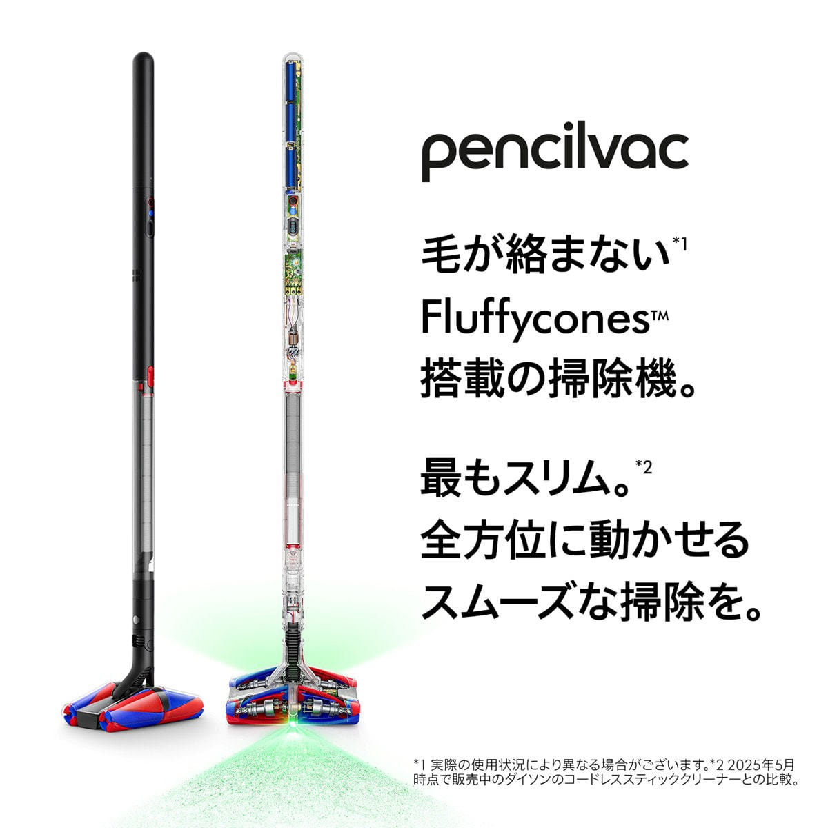掃除機・クリーナー Dyson PencilVac Fluffycones (SV50 FC) densidonya_5025155116425