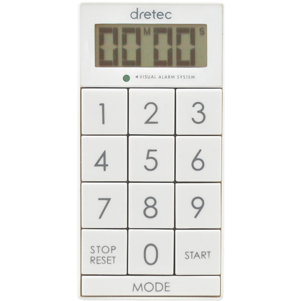 デジタルタイマー スリムキューブT-520WT ホワイト