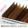 [Brown Refill] [Jカール 太さ0.07 長さ8～11mm] 3