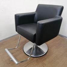 タカラベルモント スタイリングソファ２ Coff コフ ブラック アルミバー付 丸ベース 新品レザー張替済