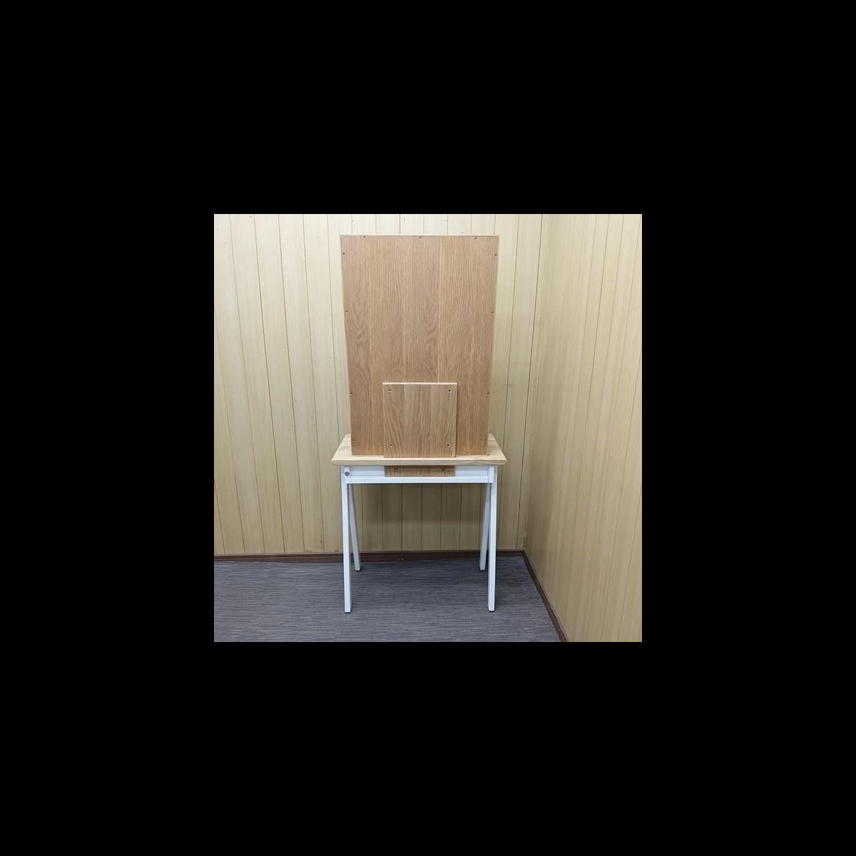 自立式木製片面ドレッサー ウッド ホワイトの卸・通販 | ビューティ