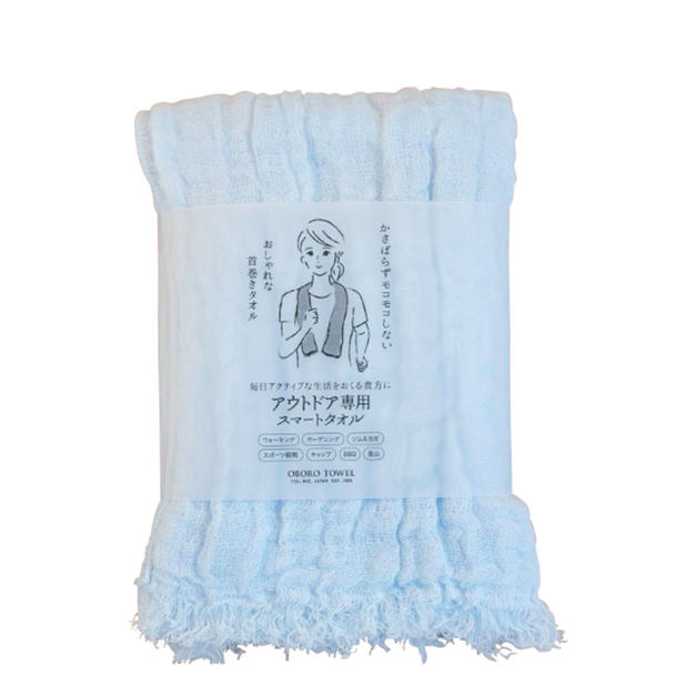 アウトドア専用 スマートタオル ブルー（25×110㎝） 1