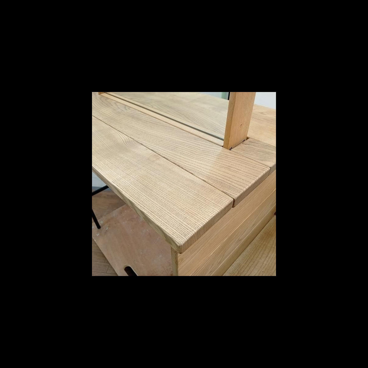 タカラベルモント r.a.f mirror ラフミラー ブラック ナチュラル