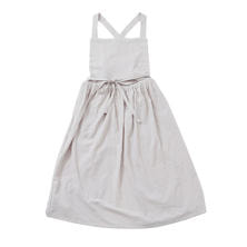 コットンギャザーエプロン ライトグレー