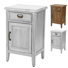 【シャビーシック】アンティーク木製サイドチェスト