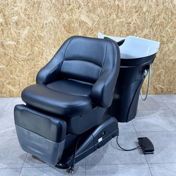 【中古】大廣製作所　フルフラットシャンプーユニット『AMALFI AURORA(アマルフィ オーロラ)　OVE OVE Shaii DX』 ブラック	 1