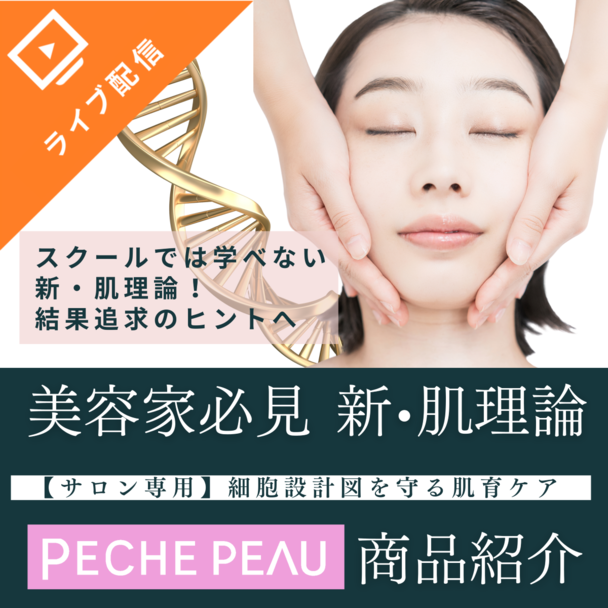 「肌トラブルの根本原因に着目した新発想のDNAスキンケア」ピーチポウ化粧品 基礎セミナー
