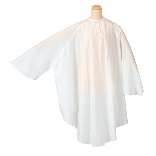 エルコ 9735 メンズエルコ 袖付カットクロス ホワイト 1