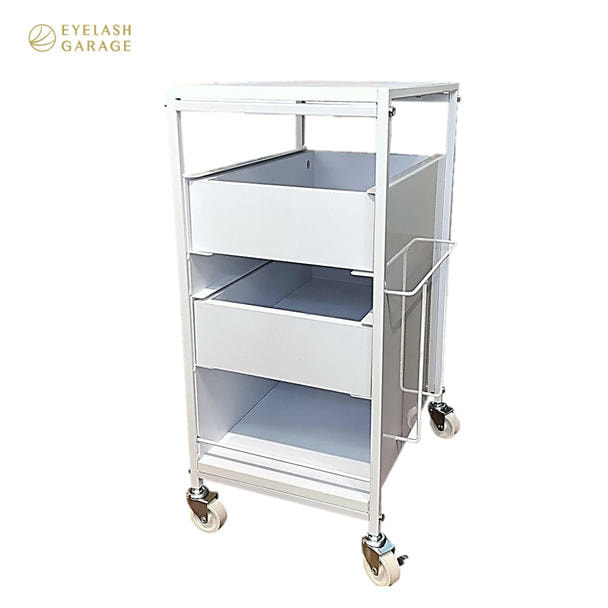 ダブルスライドワゴン(ホワイト)の卸・通販 | ビューティガレージ 