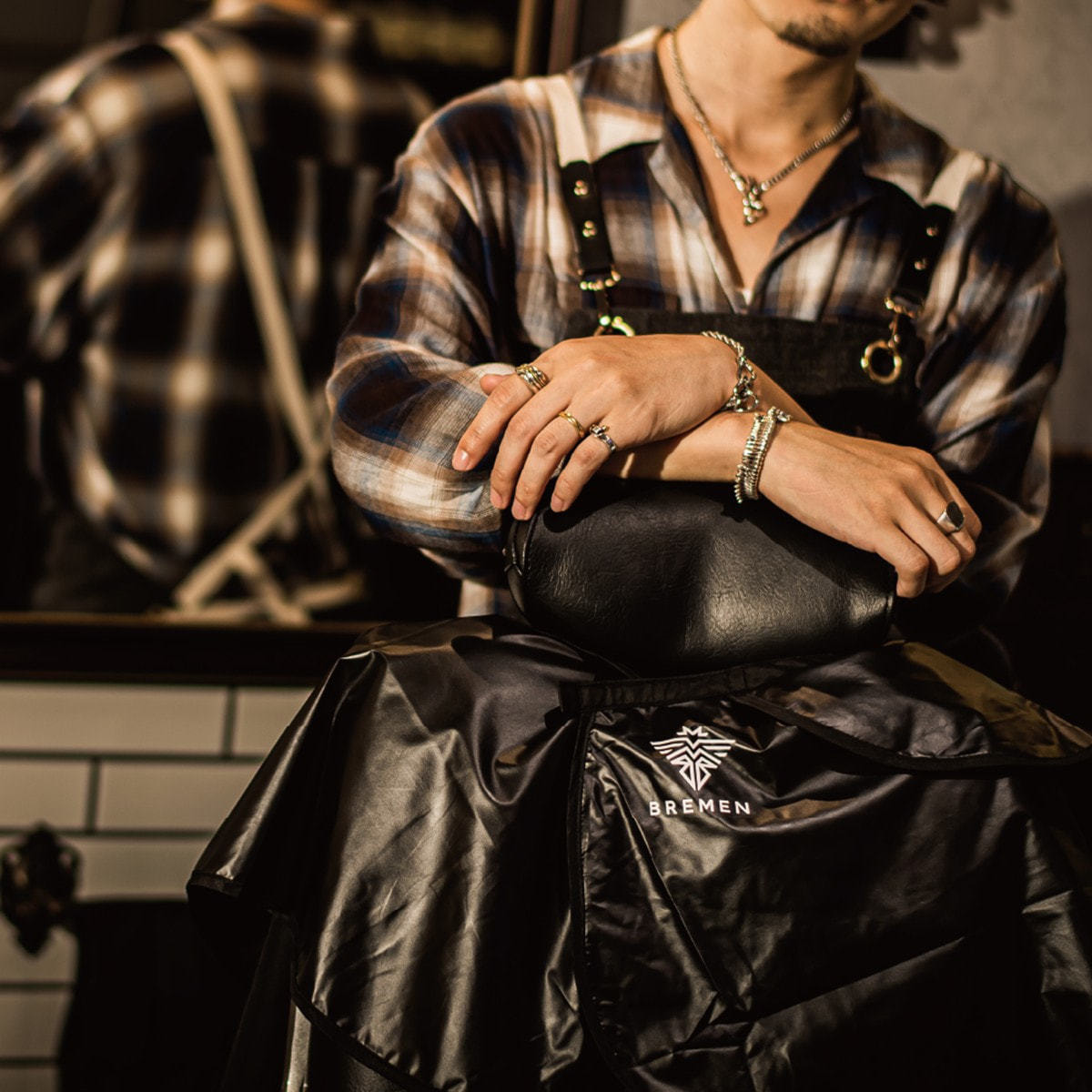 BREMEN ストロングデオドラントケープ≪男性向けシャンプー用クロス