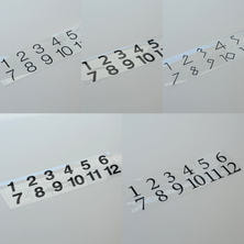 &crew. ロッカーナンバー カッティングシート(12枚セット)選べる5 種 &crew. ロッカーナンバー カッティングシート(12枚セット)選べる5 種