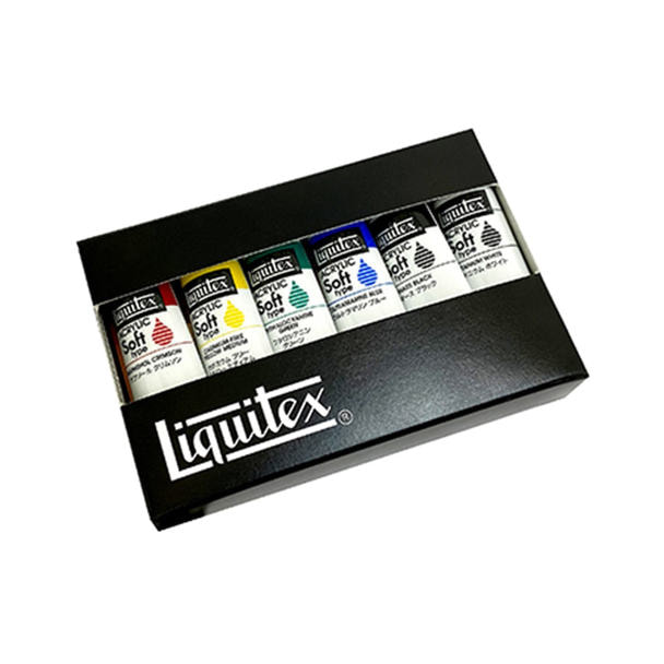 リキテックスソフト6色セットC10ml/PPケース(144230)