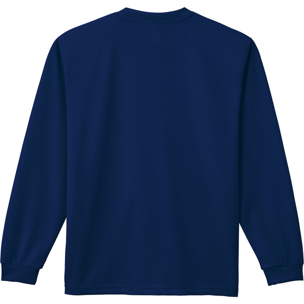ドライロングスリーブTシャツ 4.4オンス 00304-ALT（L）（ネイビー） 1