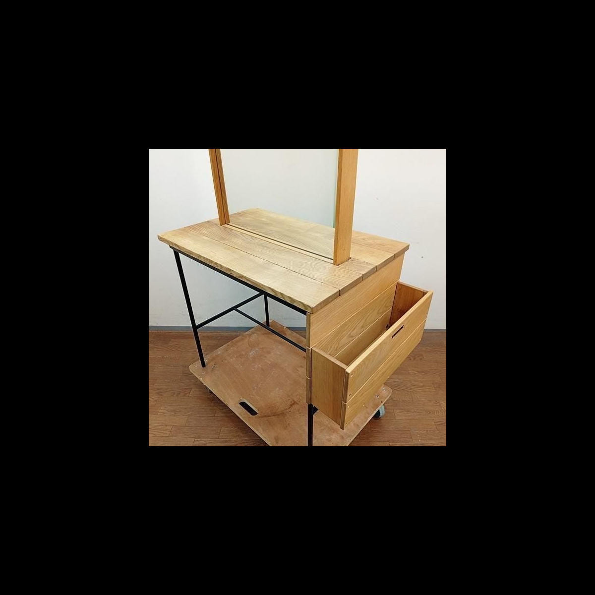 タカラベルモント r.a.f mirror ラフミラー ブラック ナチュラル