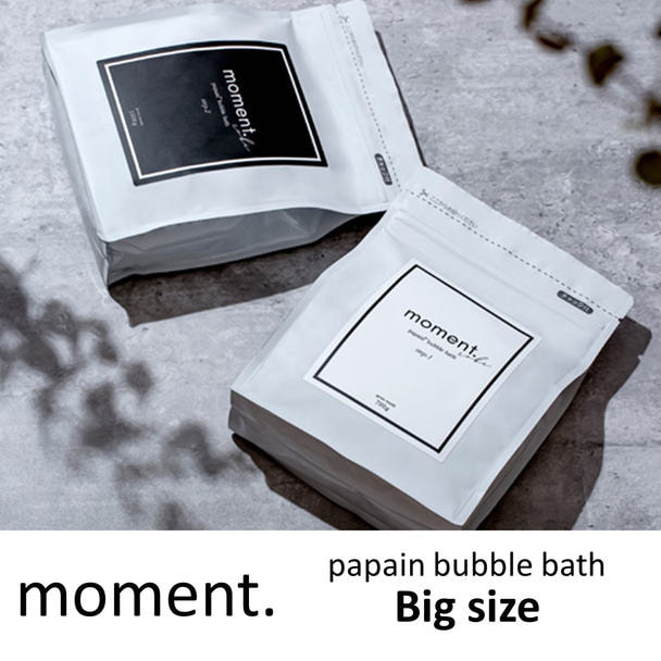 (Big size) moment. Papain bubble bath Step1&2 1