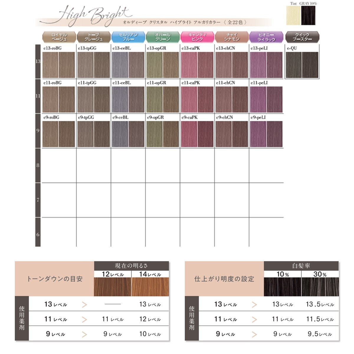 オルディーブ クリスタル ハイブライト c11-caPK(キャンディピンク