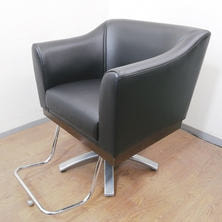 タカラベルモント スタイリングソファ タイプA ブラック 新品レザー張替済