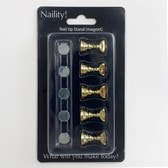 Naility！（ネイリティー）ネイルチップスタンド（マグネットタイプ） ゴールド