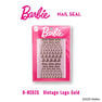 Barbie ネイルシール NS02G ビンテージロゴ ゴールド 1
