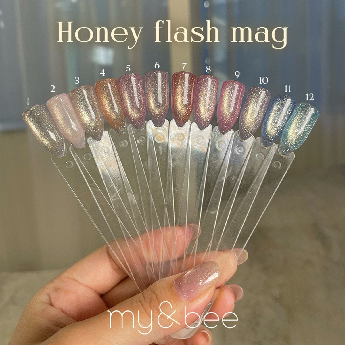 数量限定】my&bee ハニフラ・グロスフラッシュ・リフレクション2 36色