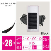 フラットラッシュ[Cカール 太さ0.15 長さ11mm］