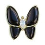 MATIERE ゴールドフレームバタフライパーツ 2pcs (ブラック) 1