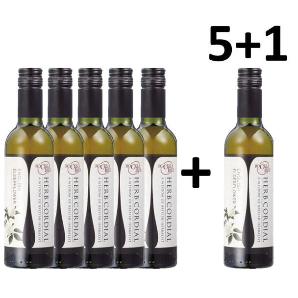 【5+1】生活の木 ロックス＆トゥリー ハーブコーディアル 有機イングリッシュエルダーフラワー 360ml 1