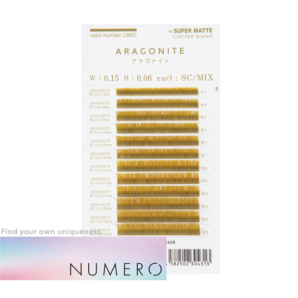 フラットラッシュ＜アラゴナイト＞[Jカール 太さ0.15 長さ7～12mmMIX] 1