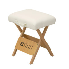 【アウトレット】木製折りたたみスツールSP（ホワイト）