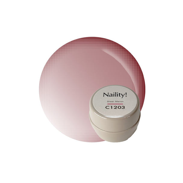 Naility！（ネイリティー）カラージェル コンテナタイプ C1203 シアーマロン 1