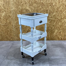 【中古】マテリ ワゴン『アンティークワゴン ルシール』ホワイト 【中古】マテリ ワゴン『アンティークワゴン ルシール』ホワイト