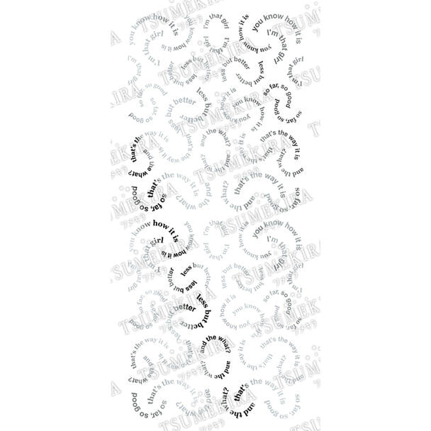 ツメキラ AKI HARASHIMAプロデュース Arc text silver（ジェル専用） 1