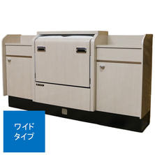 フロントシャンプーユニットSquall（スコール）一連タイプ／棚ワイド／ナチュラル