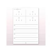 【PERFECT LASH】VolumeLash トレーニングシート 1セット10ページ