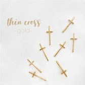 Bonnail×rrieenee thin cross -gold-