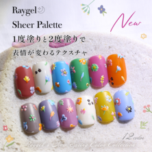 Raygelカラージェル Sheer Palette Series (12-Color Full Set)