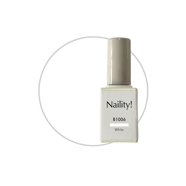Naility！（ネイリティー）カラージェル ボトルタイプ B1006 ホワイト 1