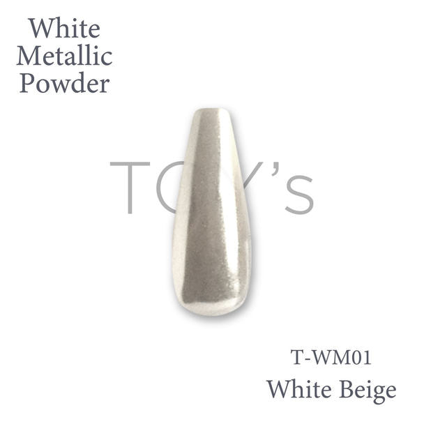 TOY’s × INITY ホワイトメタリックパウダー T-WM01 ホワイトベージュ 1