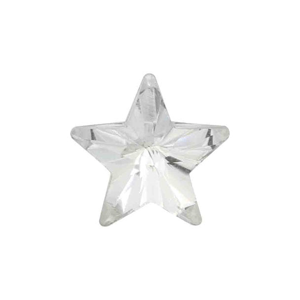 MATIERE ガラスストーン スター クリスタルクリアー 8×8mm 5pcs 1