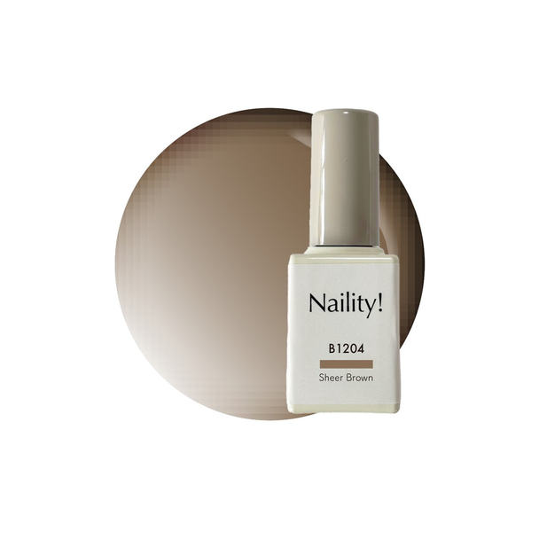 Naility！（ネイリティー）カラージェル ボトルタイプ B1204 シアーブラウン 1