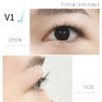 フラットラッシュ1列＜マットブラック＞[V1カール太さ0.15長さ13mm] 12