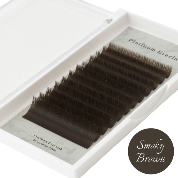 プラチナフラットラッシュ(スモーキーBRN)[Jカール太さ0.15長さ8-14MIX] 1